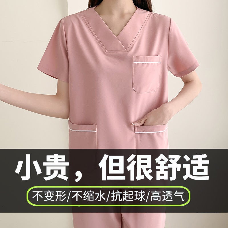 Hand-Washing Clothes Women'S Elastic Quick-Drying Yuezi Center Yuesao Shanghu Surgical Clothes Brush Hand Clothes Beautician Oral Work Clothes - Image 4